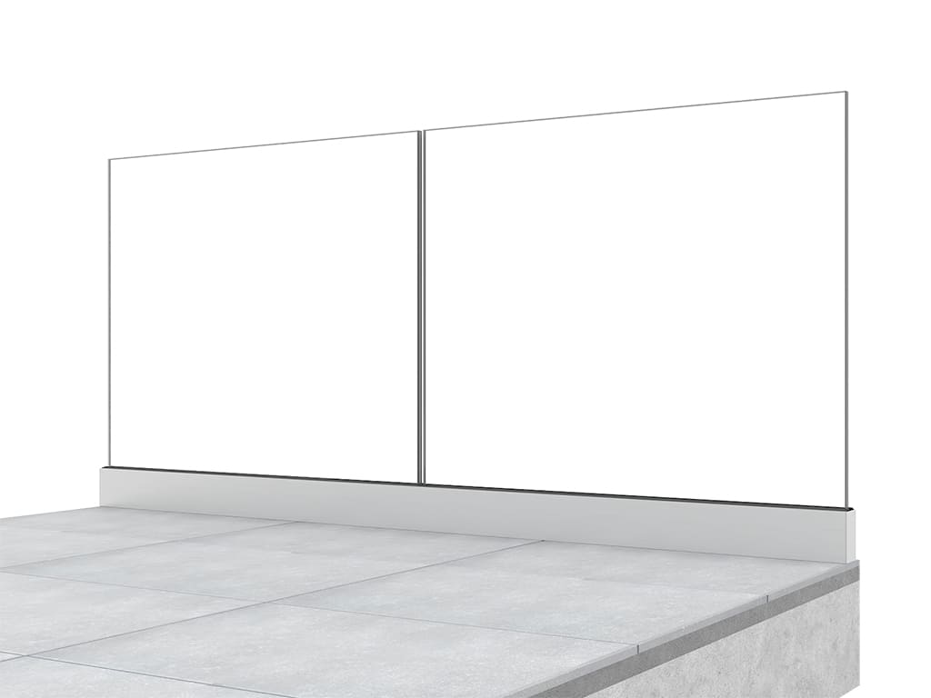 Garde-corps terrasse GLASSFIT 1701 vue int&eacute;rieure